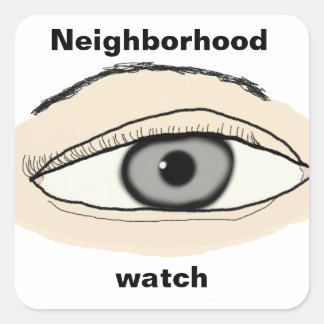 Autocollant de surveillance de voisinage