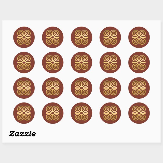 Autocollant de symbole Adinkra africain (force) (Feuille)