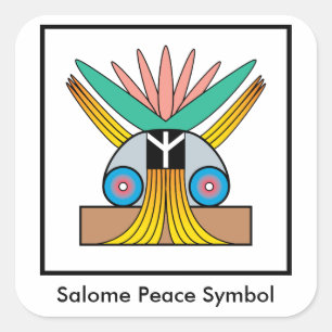 Autocollant de symbole de paix de Salome
