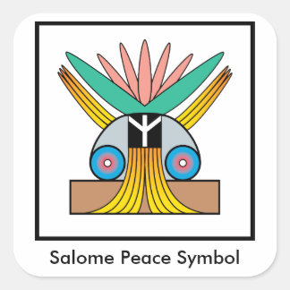 Autocollant de symbole de paix de Salome
