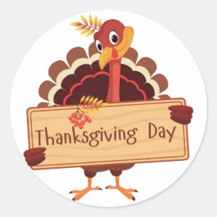 Autocollant de thanksgiving