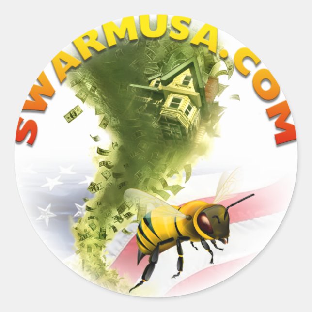 Autocollant de tornade de dette (Devant)