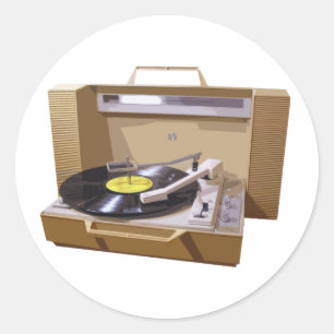 Autocollant de tourne-disque