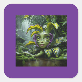 Autocollant de Tribe Planty Violet Et Vert