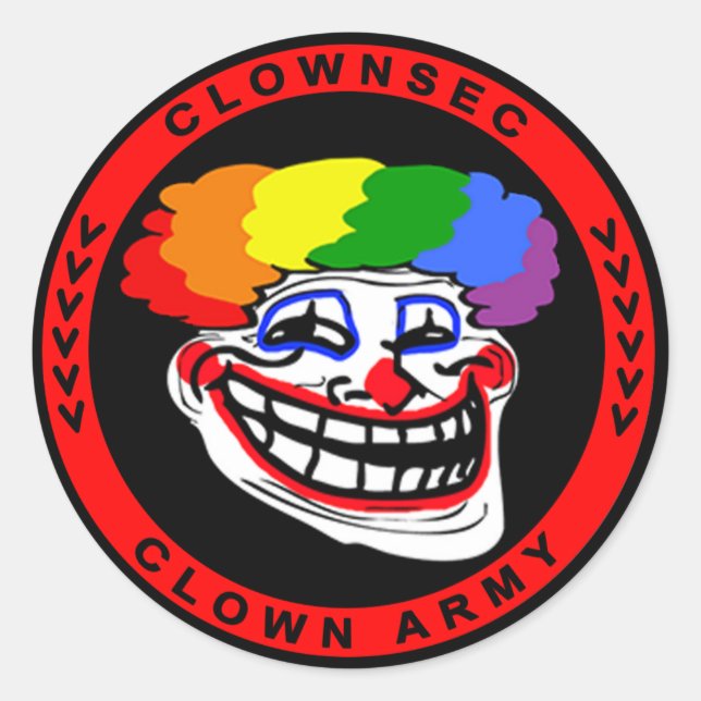 Autocollant de troll Clownsec (Devant)