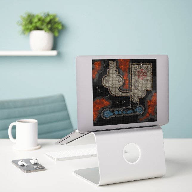Autocollant de tuile de donjon : Souterrain occult (Ordinateur portable sur le bureau)