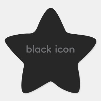 Autocollant de typographie - Icône noire