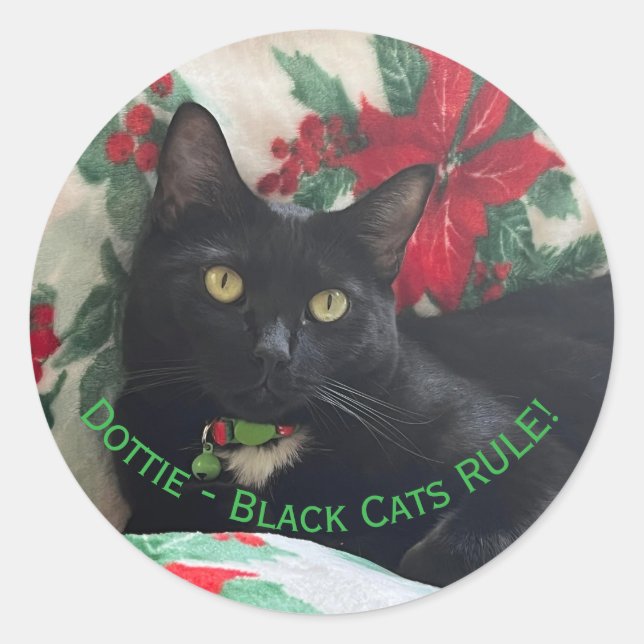 Autocollant de vacances Black Cat (Devant)
