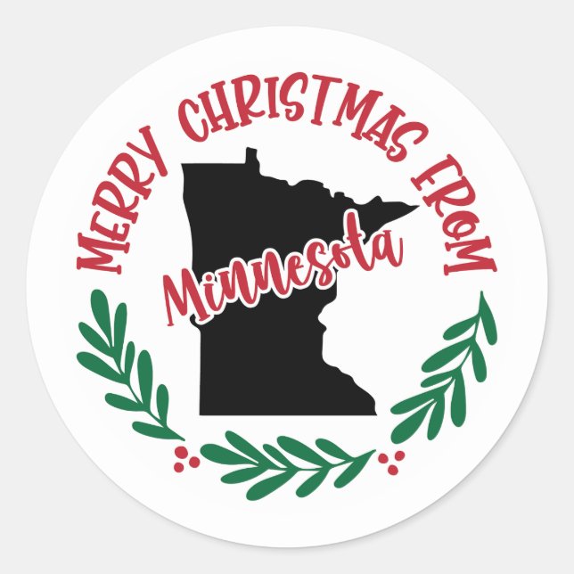 Autocollant de vacances du Minnesota (Devant)