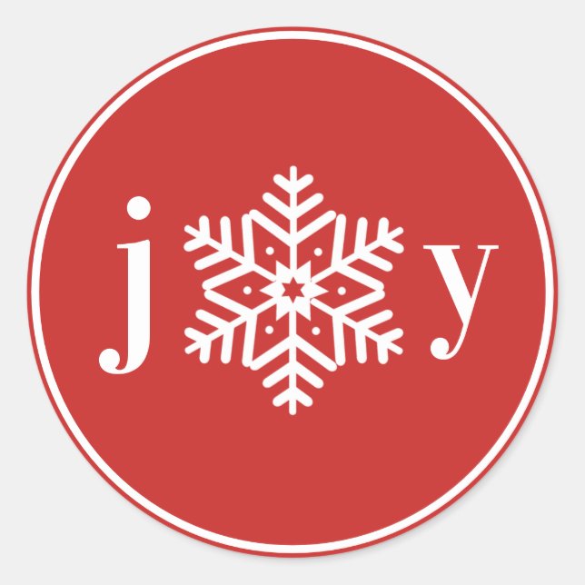Autocollant de vacances Joie festive (Devant)
