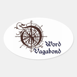 Autocollant de vagabond de mot