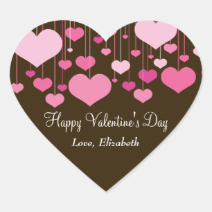 Autocollant de Valentine de sentiments profonds