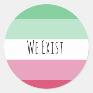 Autocollant de validation d'Abrosexual