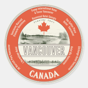 Autocollant de Vancouver Canada