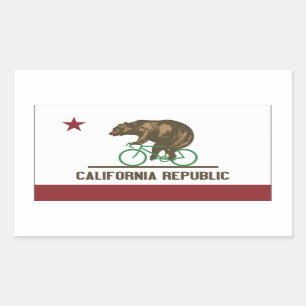 Autocollant de vélo d'ours de la Californie