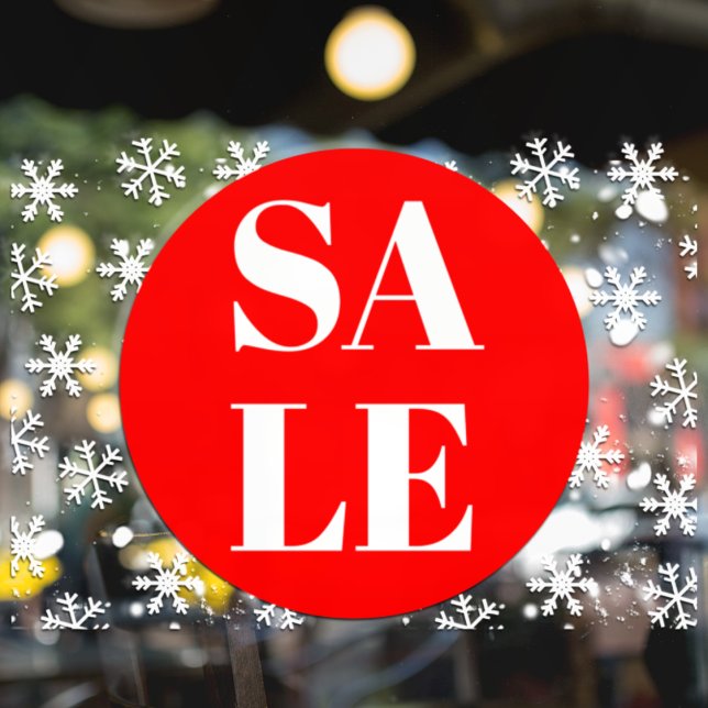 Autocollant de vente de vitrine de magasin moderne (Créateur téléchargé)