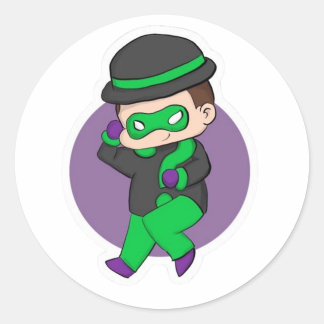 Autocollant de veste Riddler Questionmark (Devant)