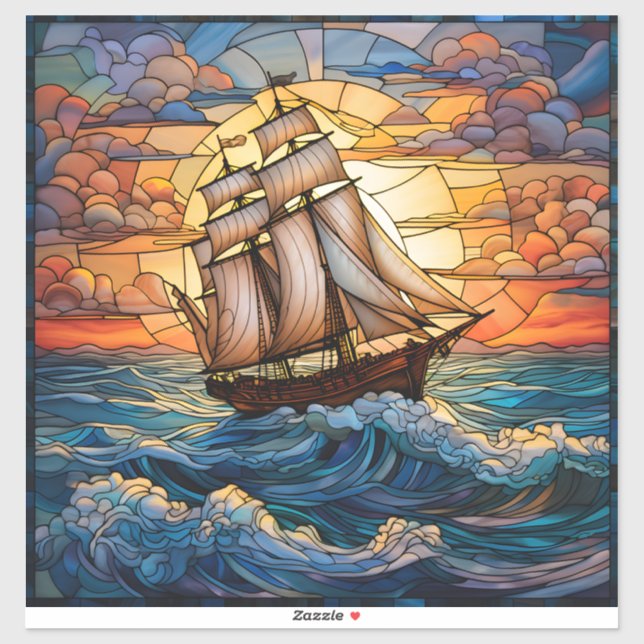 Autocollant de vinyle de navire (Feuille)