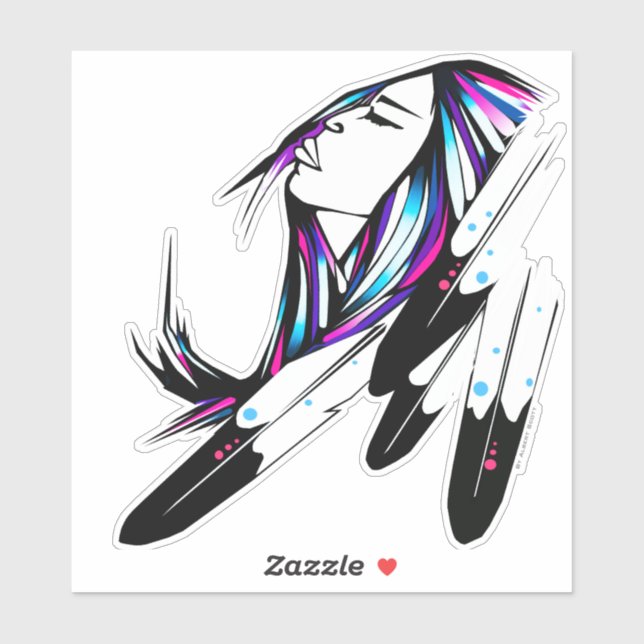 Autocollant de vinyle électrisant (Feuille)