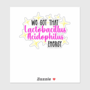 Autocollant de vinyle sur mesure Scoby-Bacteria