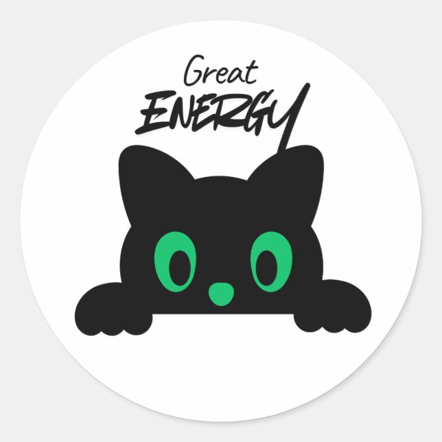 Autocollant de visage d'animal Kawaii minimal mign (Devant)