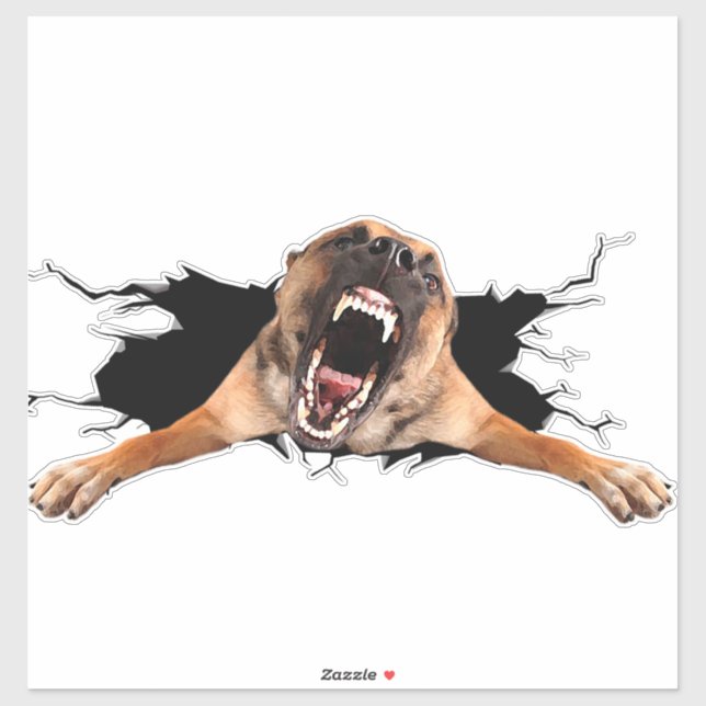 Autocollant de visage de chien de Fanny (Feuille)
