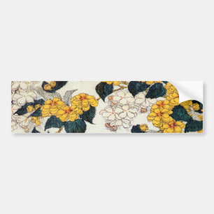 Autocollant De Voiture 山 吹, 北 Fleur Jaune, Hokusai, Ukiyo-e