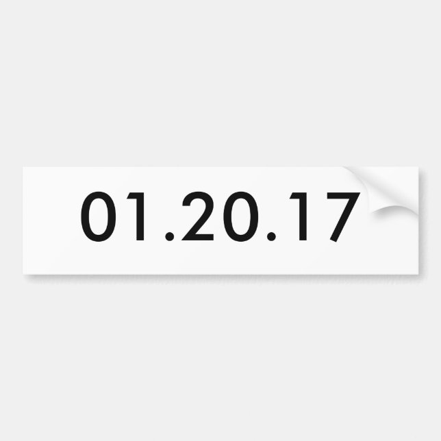 AUTOCOLLANT DE VOITURE 01.20.17 (Devant)