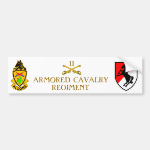 Autocollant De Voiture 11e RÉGIMENT DE CAVALERIE ARMÉE