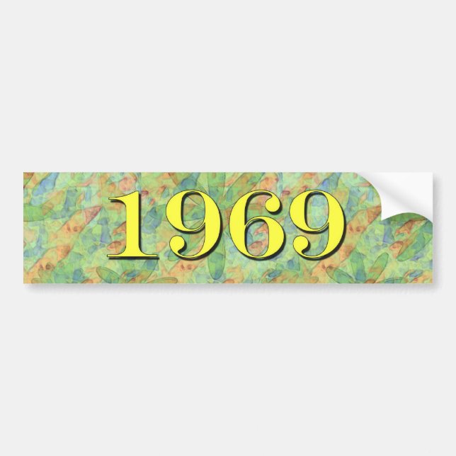AUTOCOLLANT DE VOITURE 1969 (Devant)