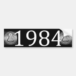 AUTOCOLLANT DE VOITURE 1984