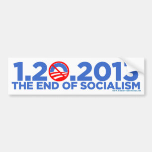Autocollant De Voiture 1.20.2013 La fin du socialisme