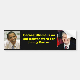 Autocollant De Voiture 1, obama, Barack Obama est un vieux mot kenyan FO…