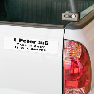 Autocollant De Voiture 1 Pierre 5:6 Soyez humbles Cela arrivera