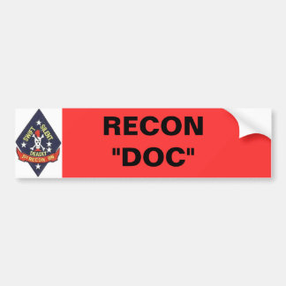 Autocollant De Voiture 1st_recon-bn_insig, RECONDITIONNÉ "DOC. "