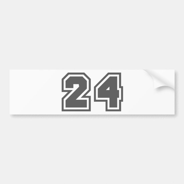 AUTOCOLLANT DE VOITURE 24 (Devant)