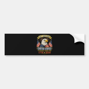 Autocollant De Voiture 250e anniversaire USA 4 juillet patriotique