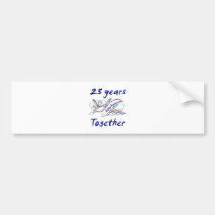 Autocollant De Voiture 25 ans ensemble