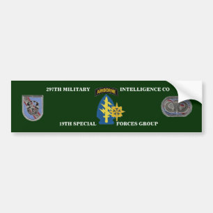 AUTOCOLLANT DE VOITURE 297E COMPAGNIE DE RENSEIGNEMENT MILITAIRE STICKER