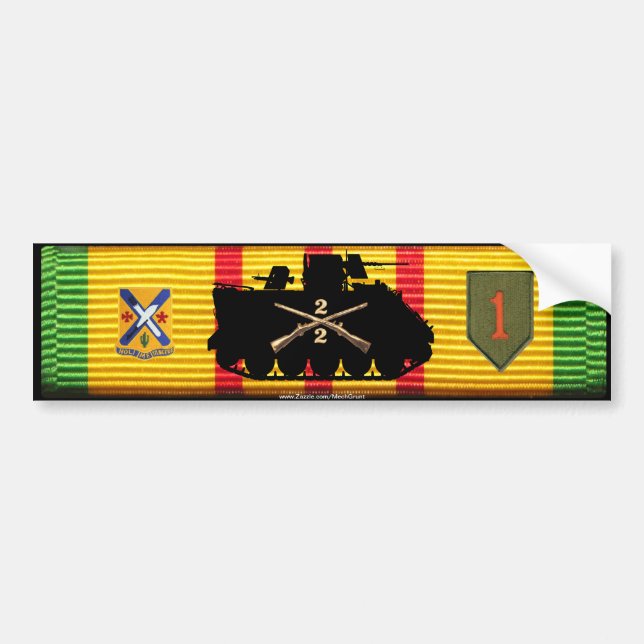 Autocollant De Voiture 2/2nd Les FNI dépistent et les insignes VSM (Devant)