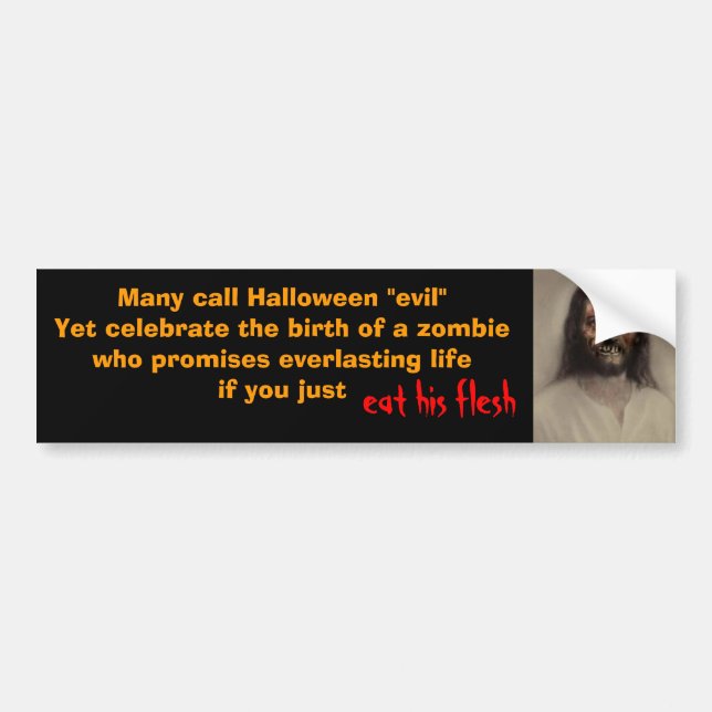 Autocollant De Voiture 2d2ars5, beaucoup appellent Halloween "mal " (Devant)