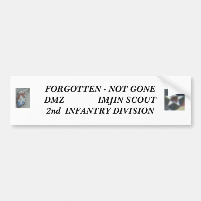 Autocollant De Voiture 2ème Scout de division   Imjin de FNI (Devant)