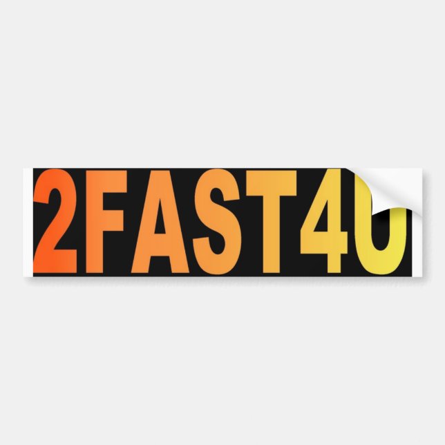 AUTOCOLLANT DE VOITURE 2FAST4U (Devant)