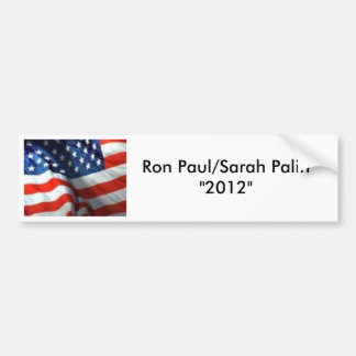 Autocollant De Voiture 3021805889, Ron Paul/Sarah Palin " 2012 "