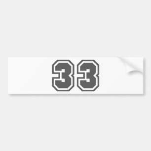 AUTOCOLLANT DE VOITURE 33