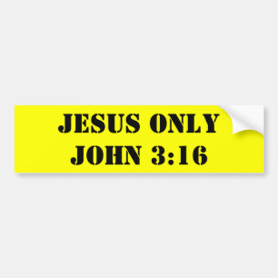 AUTOCOLLANT DE VOITURE 3H16 DE JÉSUS ONLYJOHN