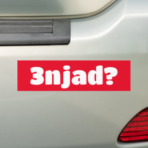 Autocollant De Voiture 3njad Pour Real En Arabe Drôle Expression Arabe