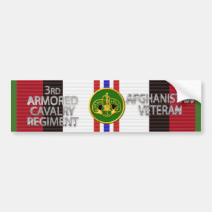 Autocollant De Voiture : 3rd Armored Cav Regiment Afghanistan Veteran
