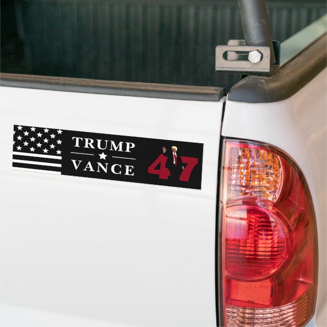 Autocollant De Voiture 47 Trump Vance 2024 (Sur camion)
