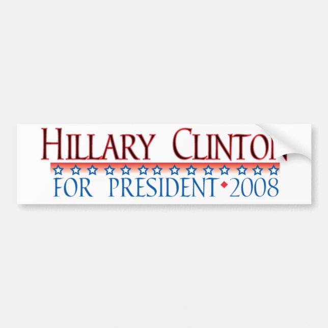Autocollant De Voiture 4prez-clinton (Devant)